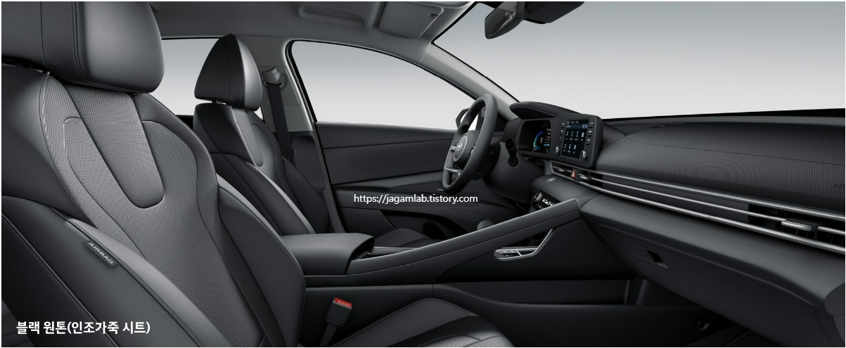 2026 아반떼 하이브리드 스마트 트림 블랙 원톤 내장