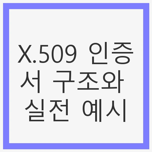 X.509의 정의와 역사