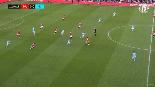 전반전 맨유의 공격기회