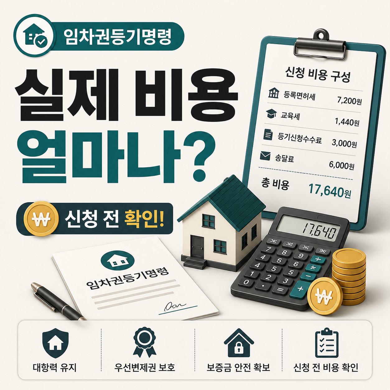 임차권등기명령 비용 확인하는 임차인