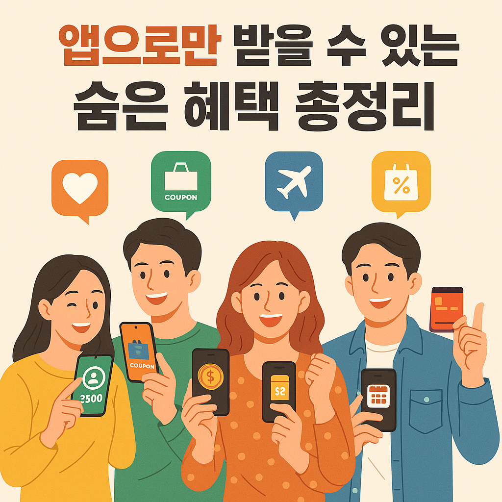 앱으로만 받을 수 있는 숨은 혜택 총정리