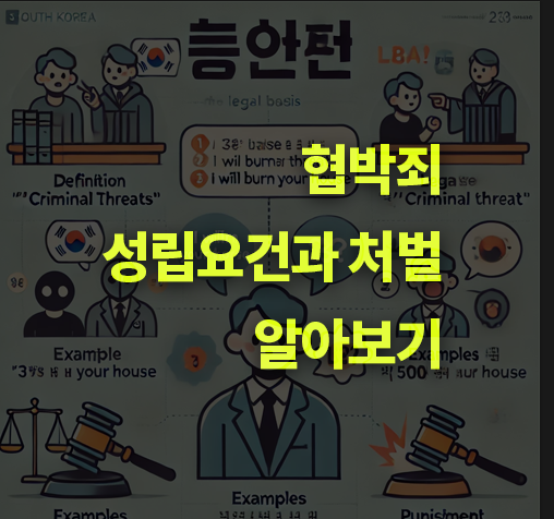 협박죄 성립요건과 처벌 알아보기.