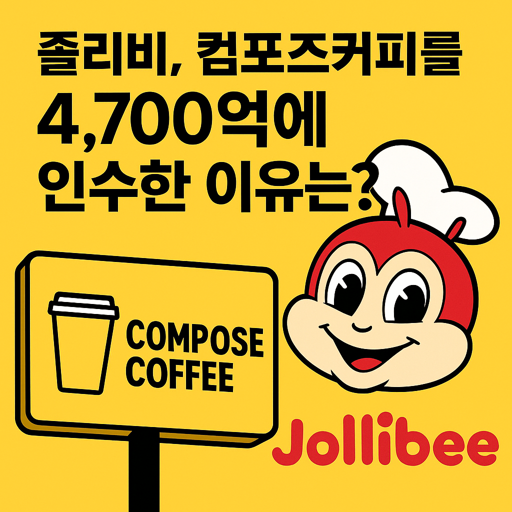 졸리비, 컴포즈커피를 4,700억에 인수한 이유는?