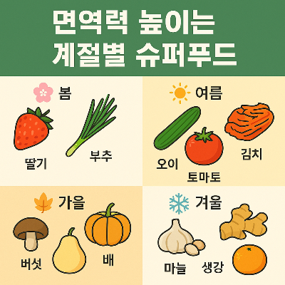 계절별 슈퍼푸드