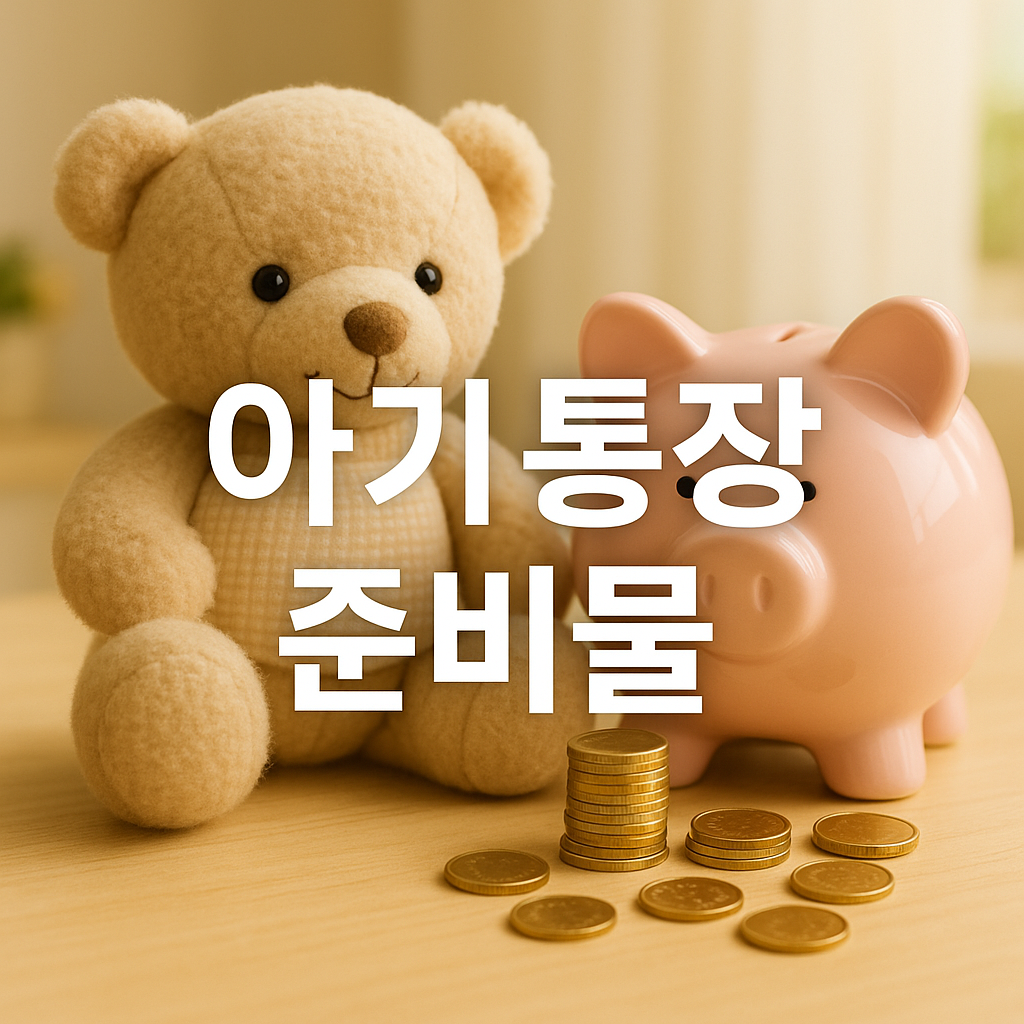아기 통장 준비물