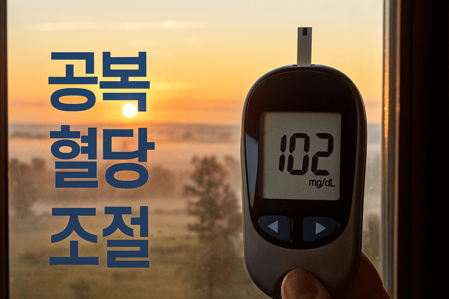 아침 공복 혈당 - 사진