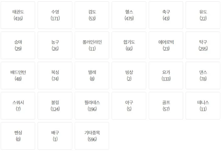 장애인 스포츠 강좌