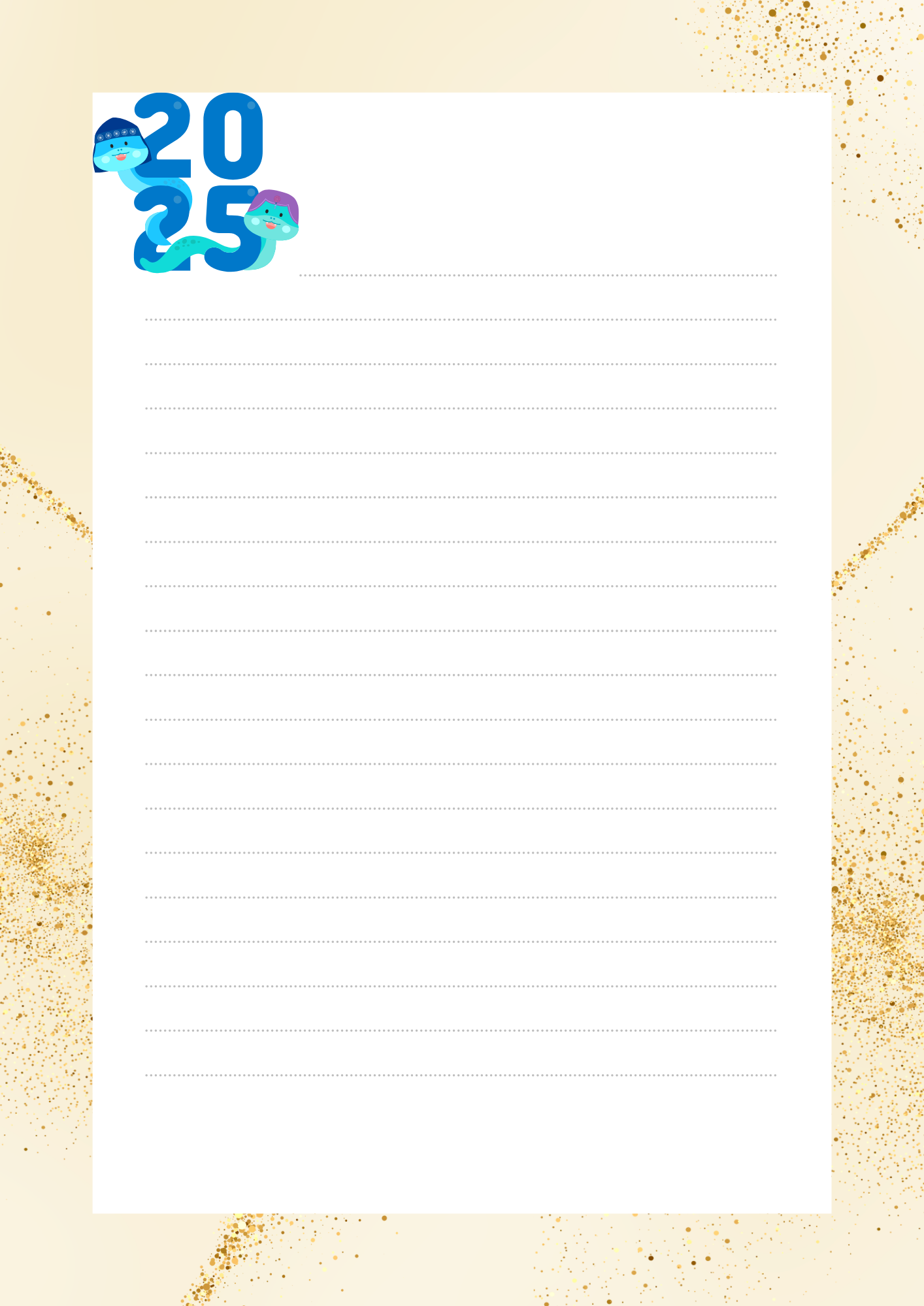 새해 편지지 설날 인사 편지지 모음 무료 다운로드