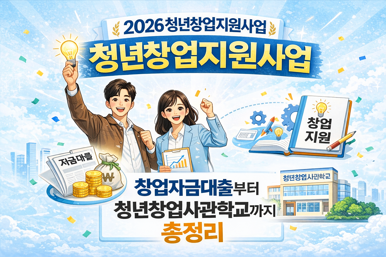 청년창업지원사업 창업자금대출 청년창업사관학교