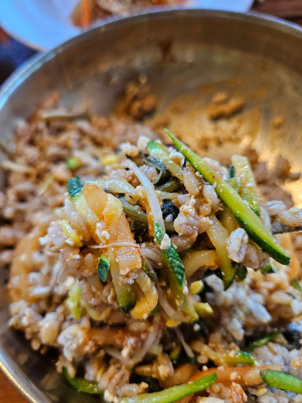 맛있는보리밥 완성