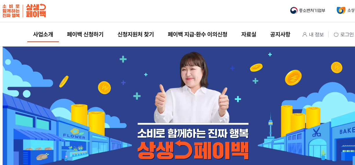 상생페이백 12월까지 연장, 3만원 더 받는 법(출처:중소벤처기업부)