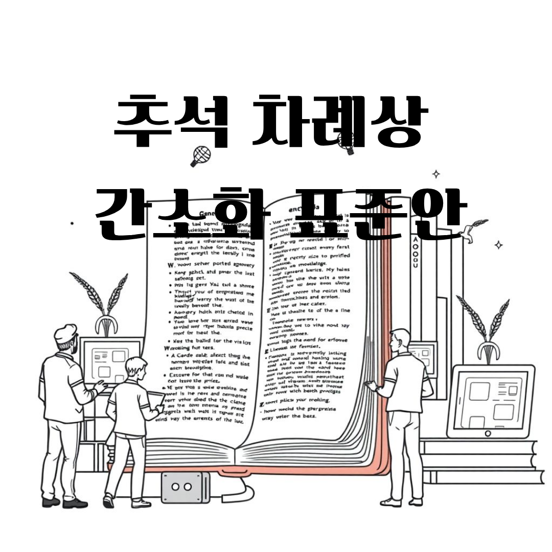 추석 차례상 간소화 표준안