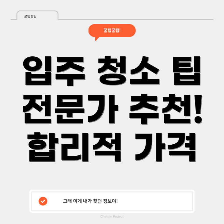 입주 청소 업체