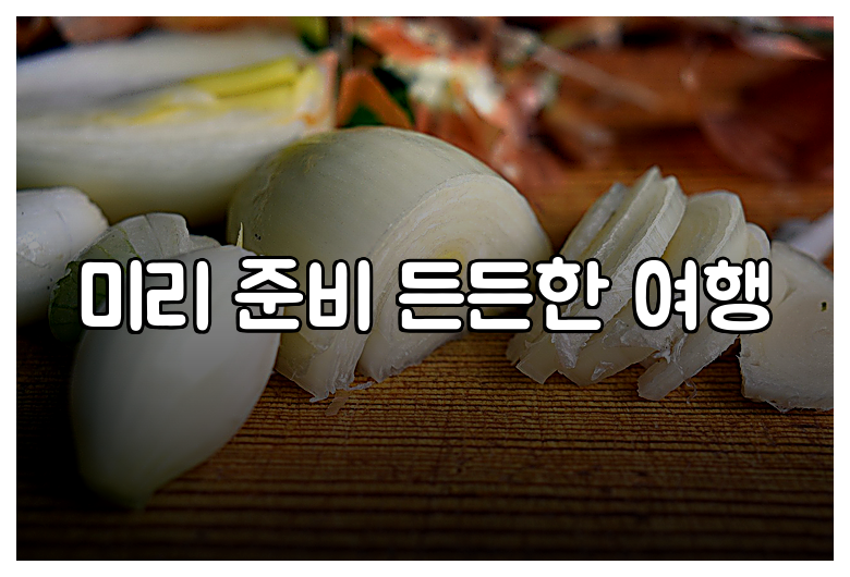 미리 준비 든든한 여행