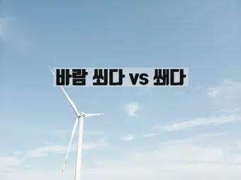 바람 쐬다 쐐다 맞춤법 설명_7