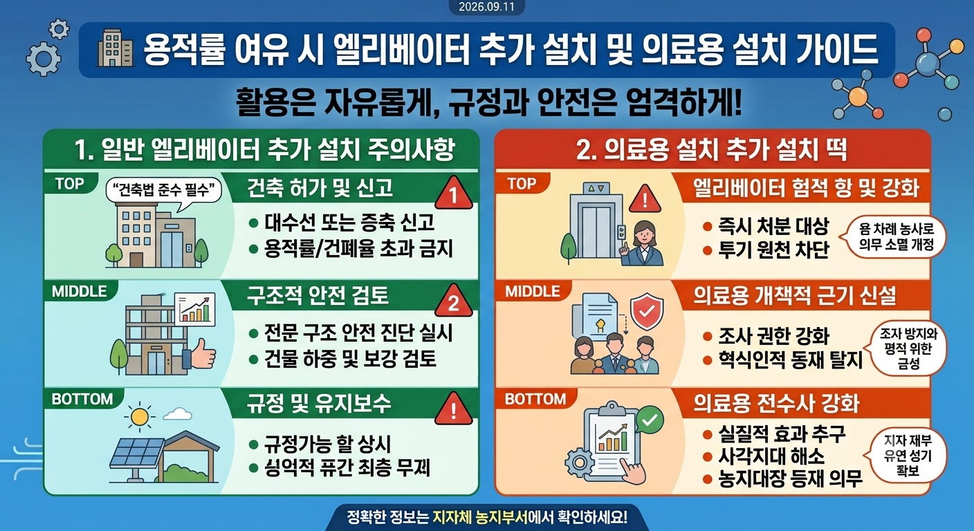 병&middot;의원 용도변경 필수! 의료용(침대용) 엘리베이터 추가 설치 규격과 승강로 크기