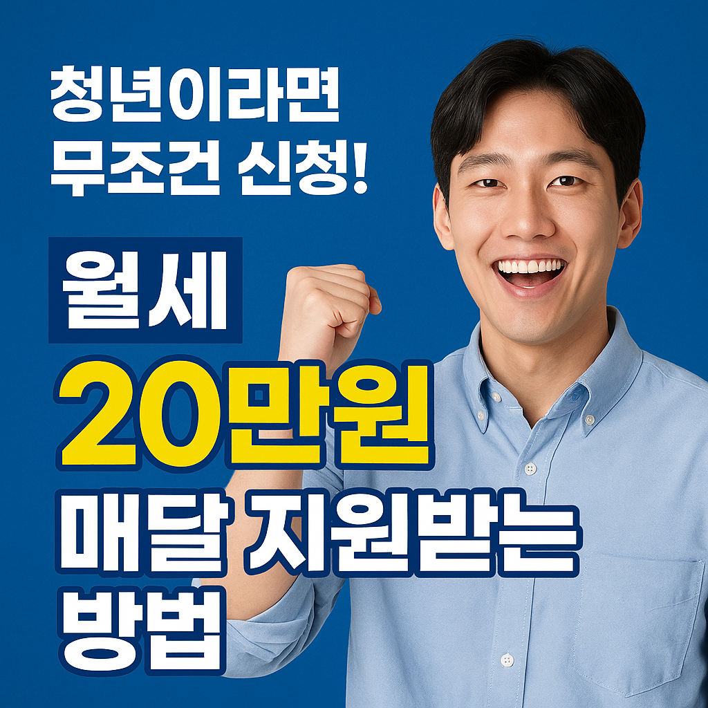 청년이라면 무조건 신청! 월세 20만원 매달 지원받는 방법