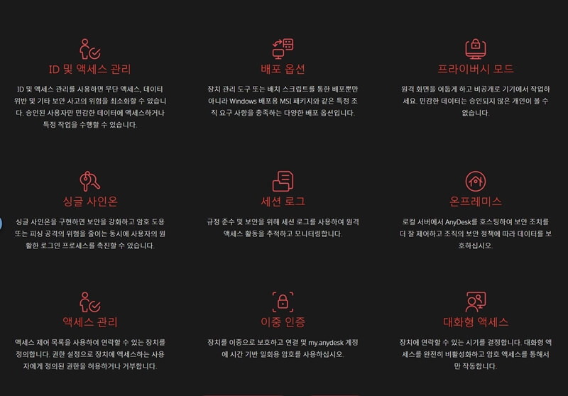 애니데스크-보안