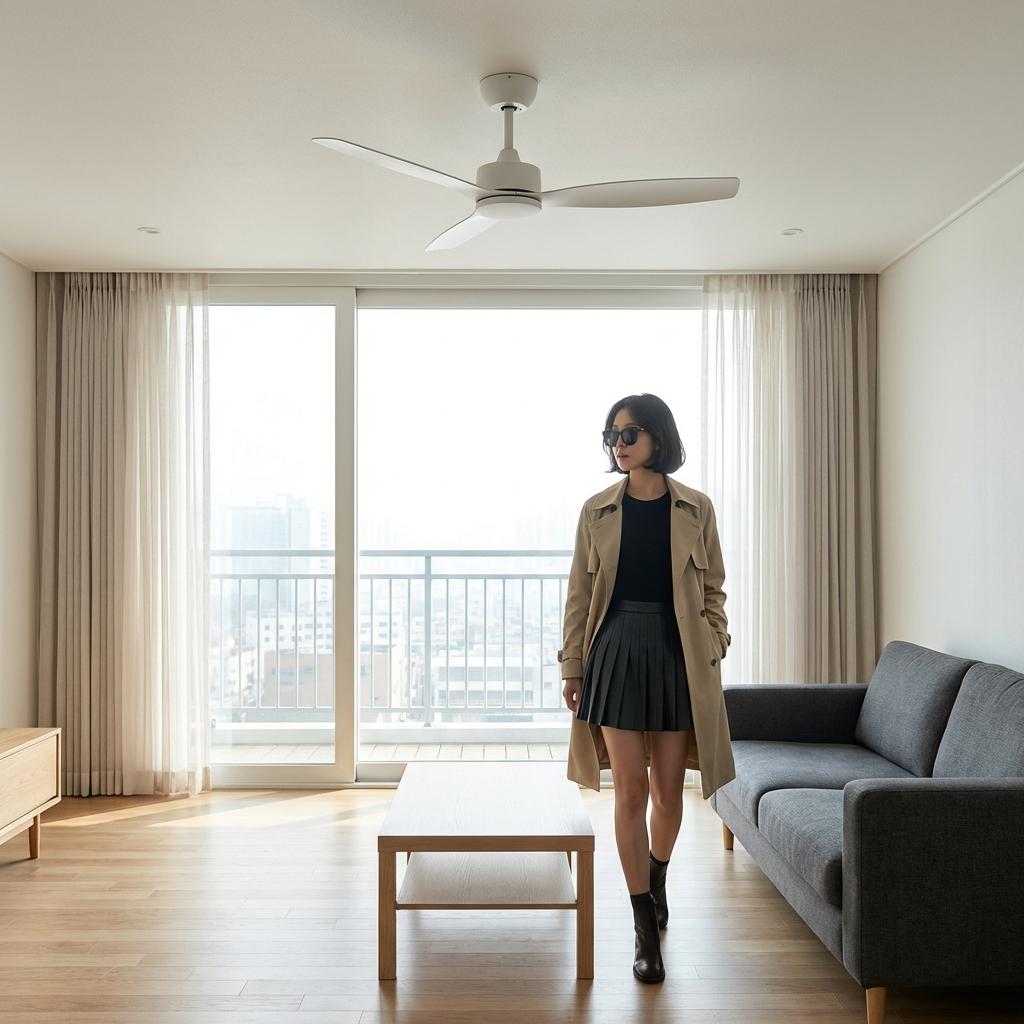 2.3m 저층고 아파트 실링팬 시각적 압박감 해결법