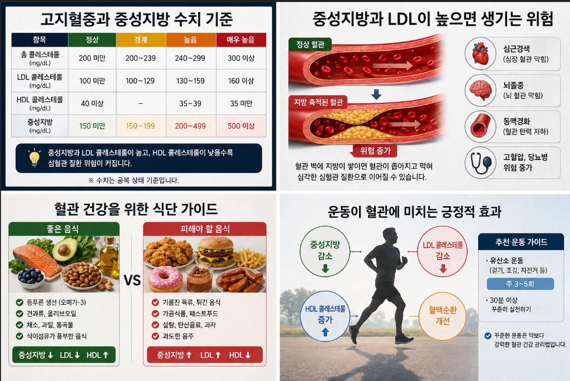 고지혈증 vs 중성지방 차이, 반드시 같이 관리해야 하는 이유