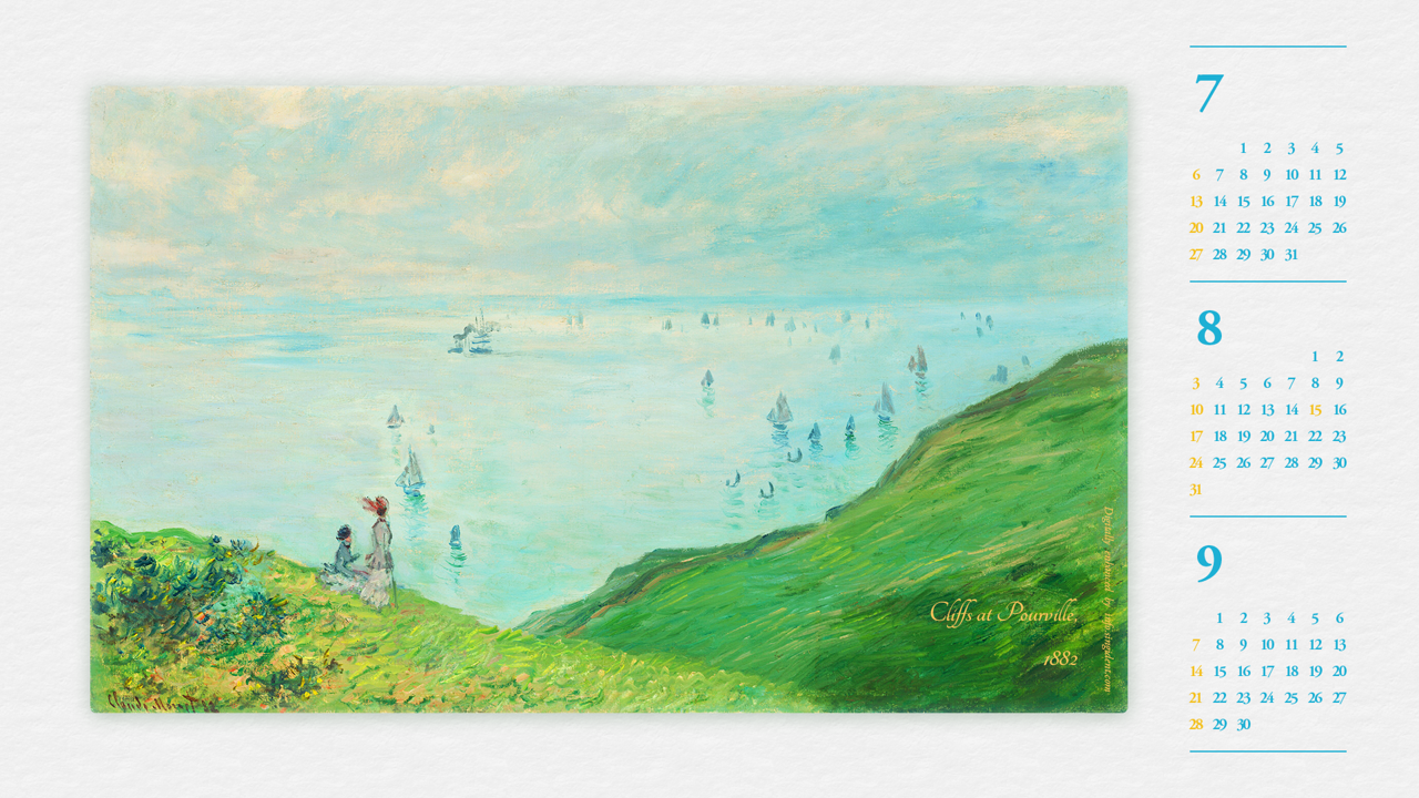 02 푸르빌의 절벽 B - 2025년8월 노트북배경화면