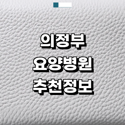 의정부시 요양병원