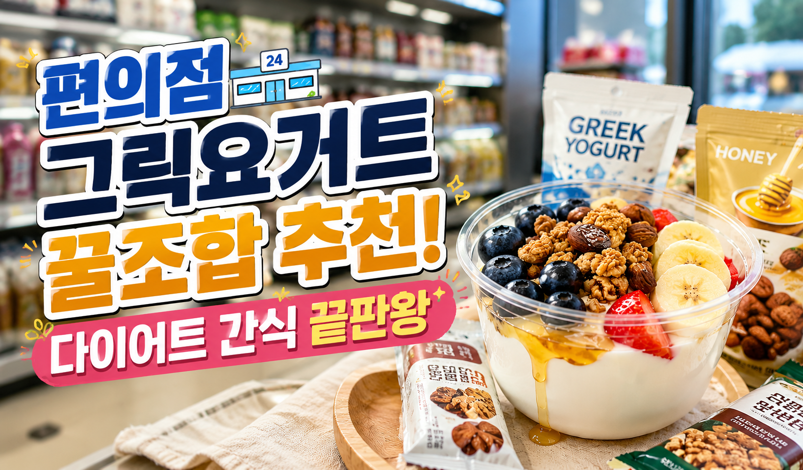 편의점 그릭요거트 꿀조합