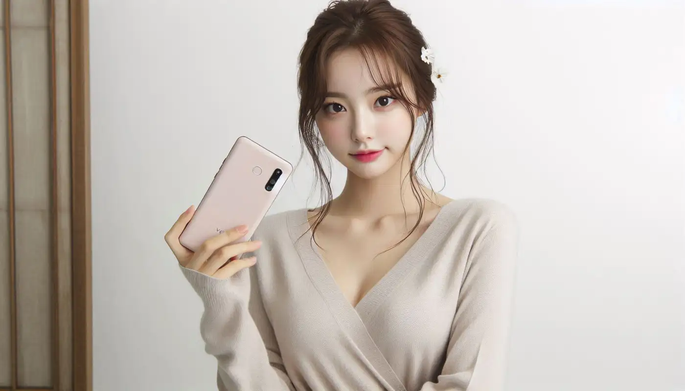 사진-잘-찍는법을-알아보는-여성의-모습