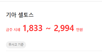 셀토스-중고차-시세