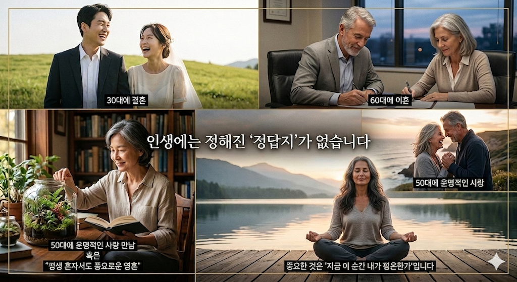 인생에는 정해진 '정답지'가 없습니다