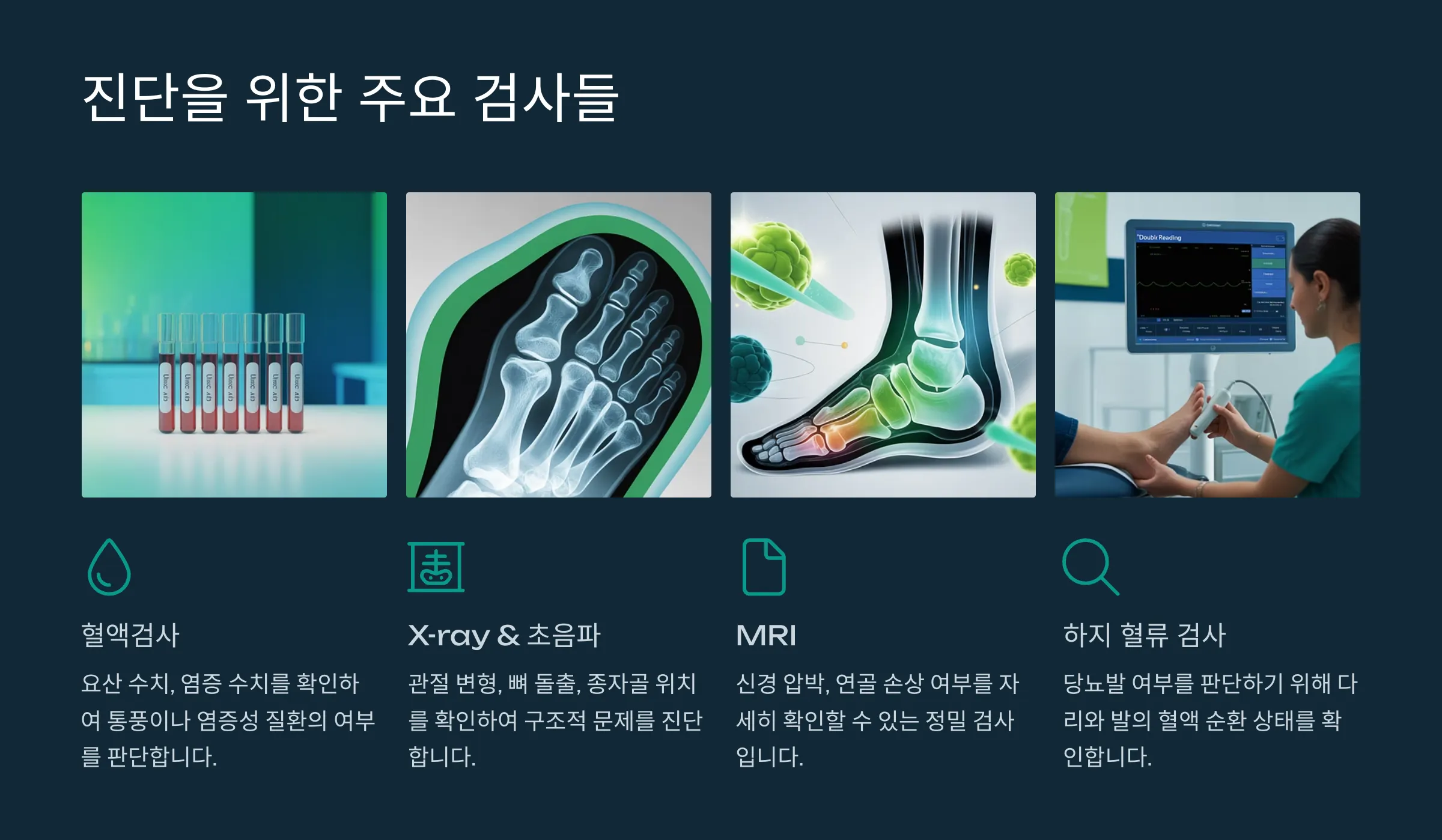 주요 검사 안내