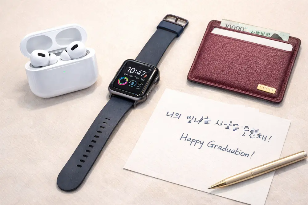 대학 졸업 선물 추천 아이템 모음 스마트워치 이어폰 카드지갑