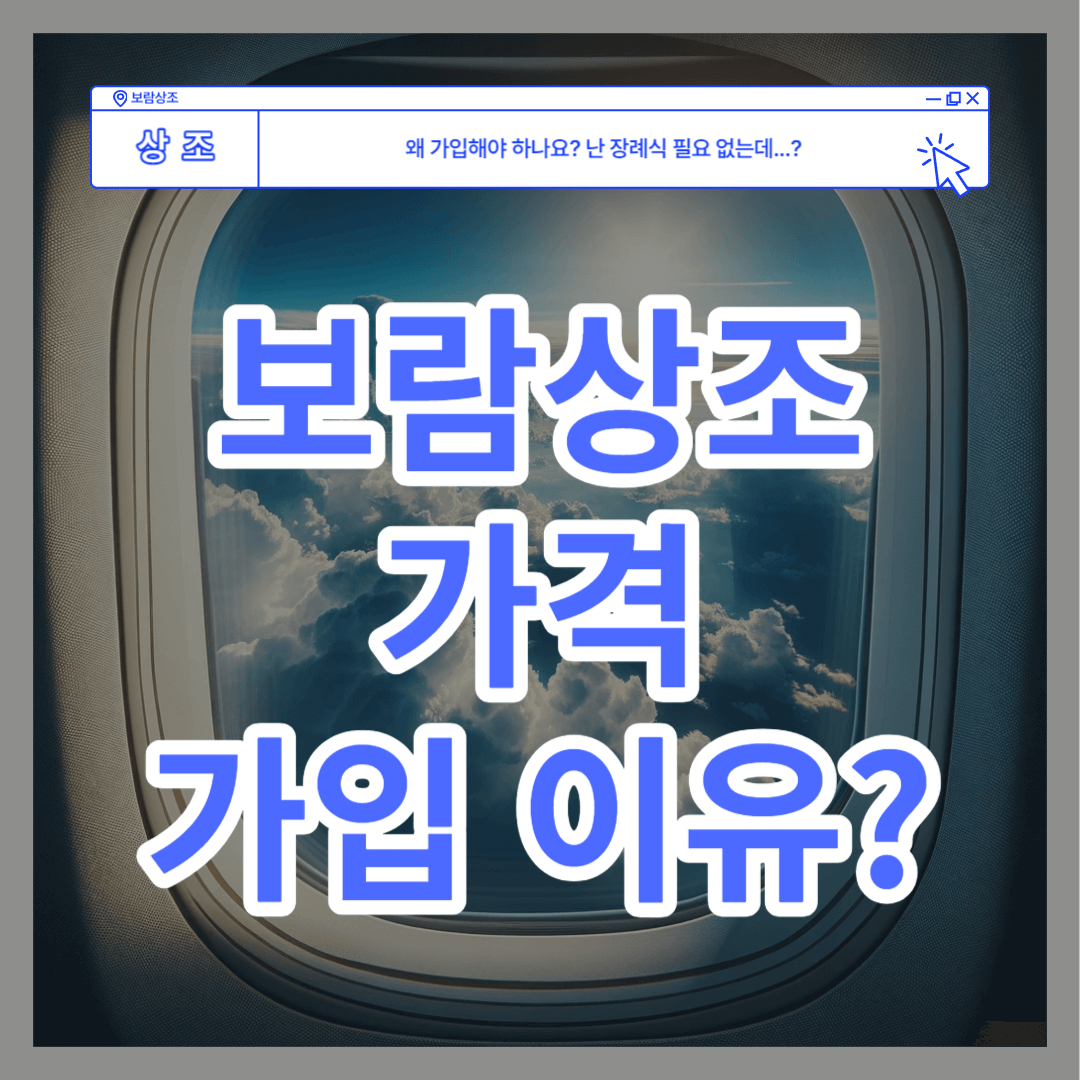 보람상조 가격