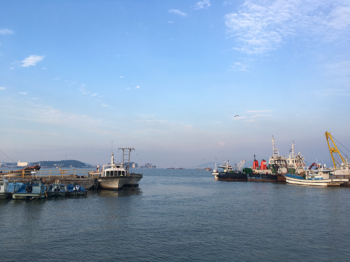 군산-근대-역사-박물관-옆-바다