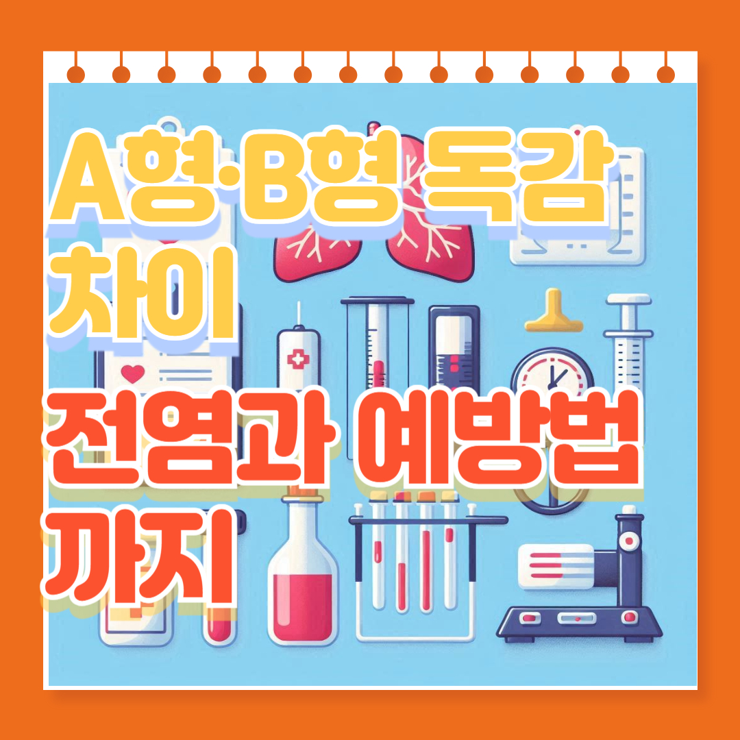 A형&middot;B형 독감 차이, 전염과 예방법