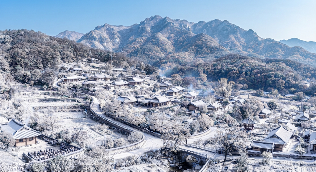 대전 복수동 겨울 전경