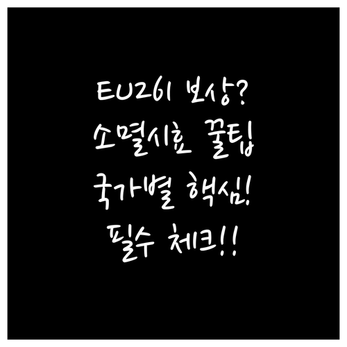 EU261 보상 청구 소멸 시효 국가..