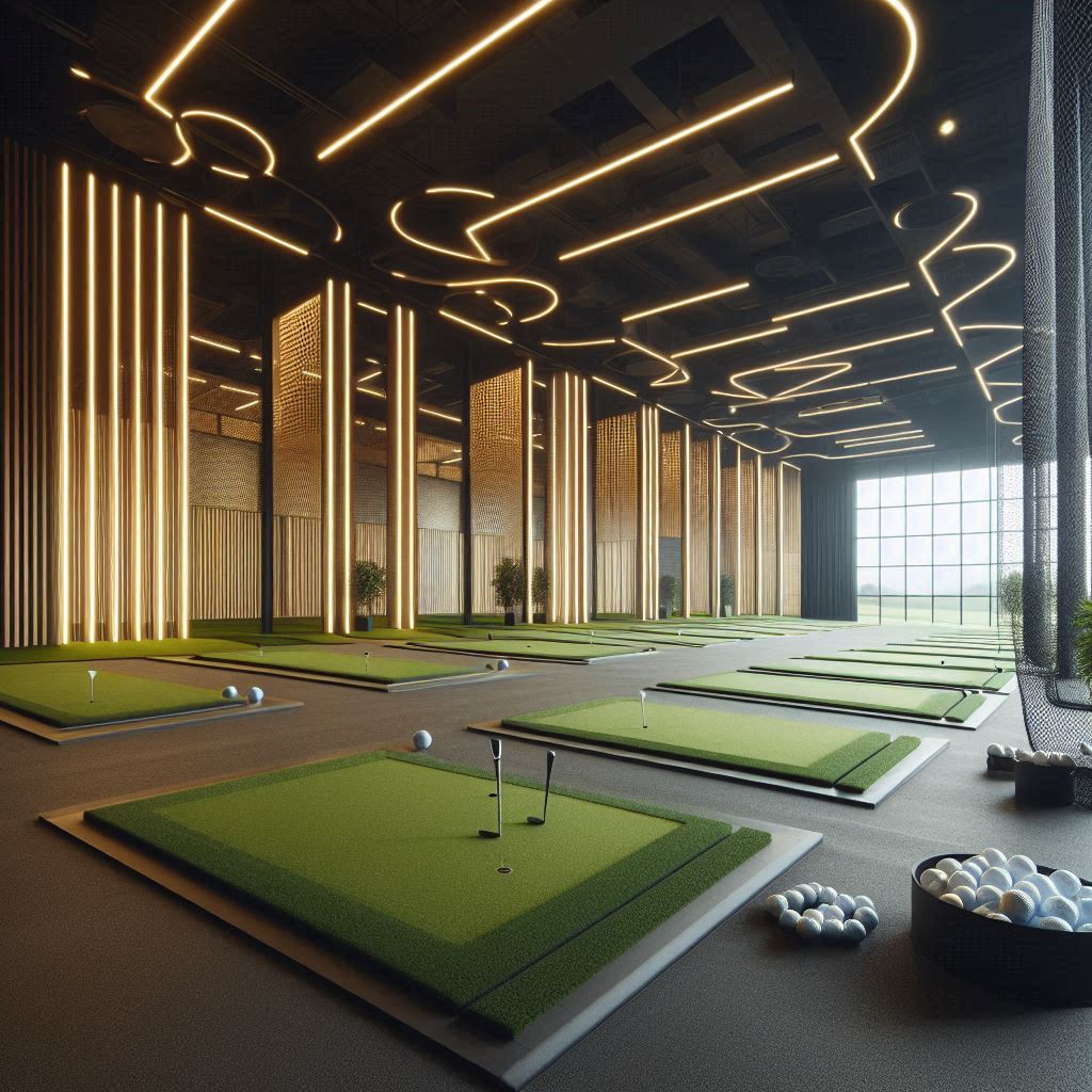 실내골프연습장 배경