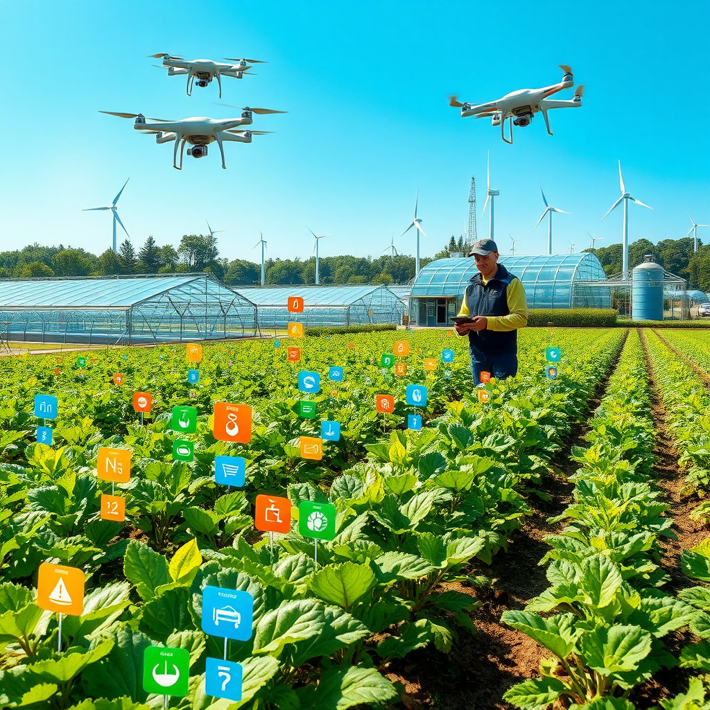 2025년 최신 농업의 드론 스마트팜