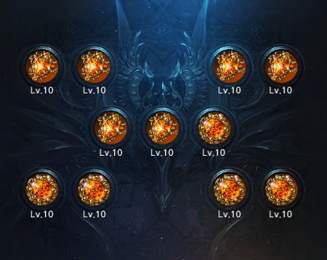 강화무기 데빌헌터 보석 셋팅