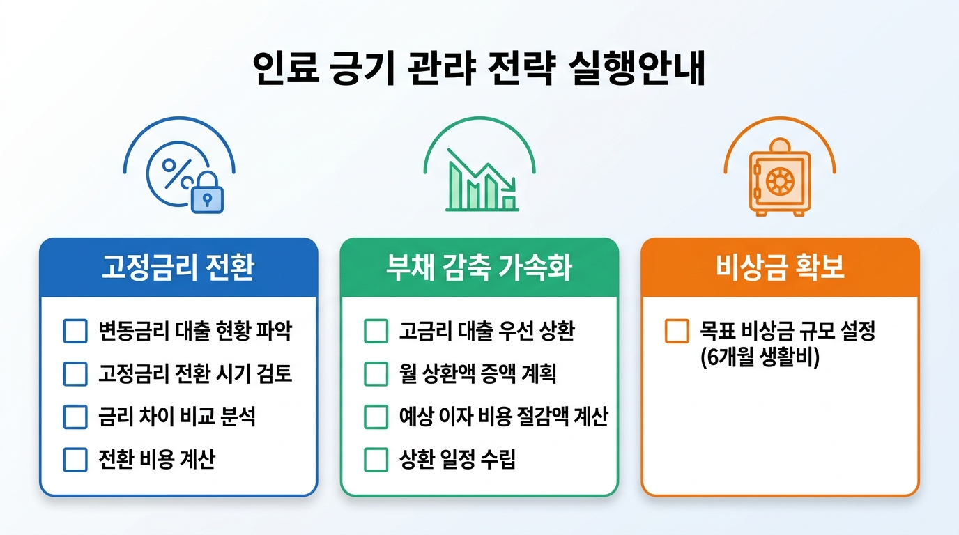 금리 인상 대비 전략 3가지