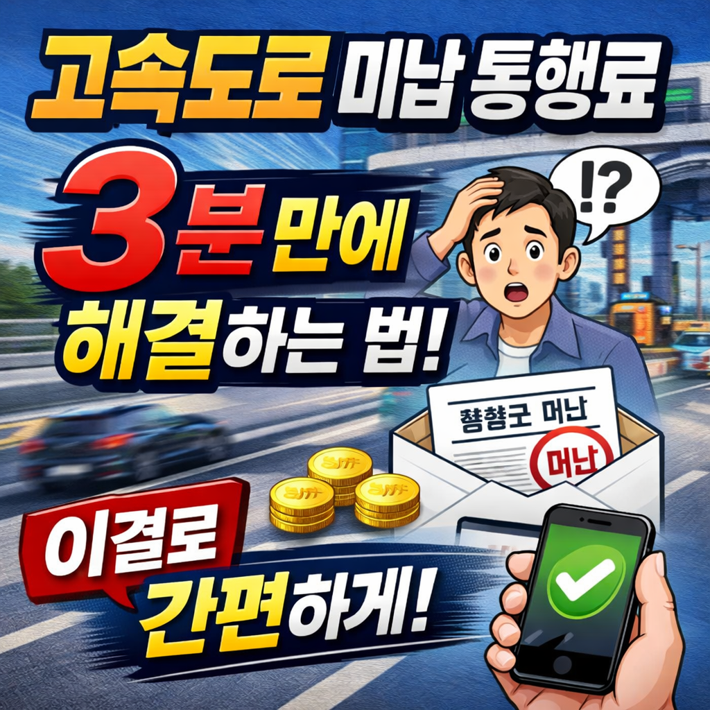 고속도로 미납 통행료 납부하러 가기