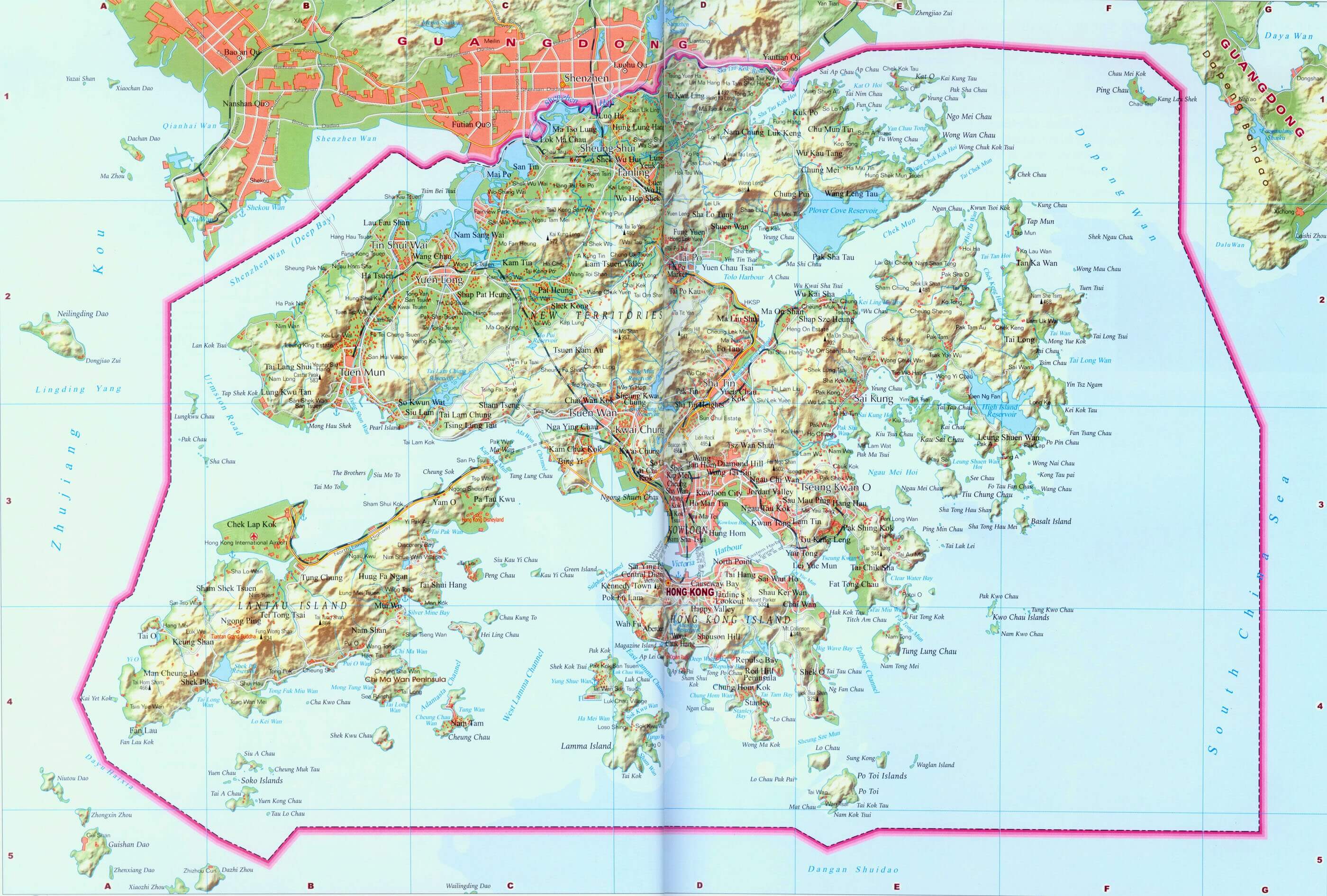 홍콩-고화질-지도-다운로드