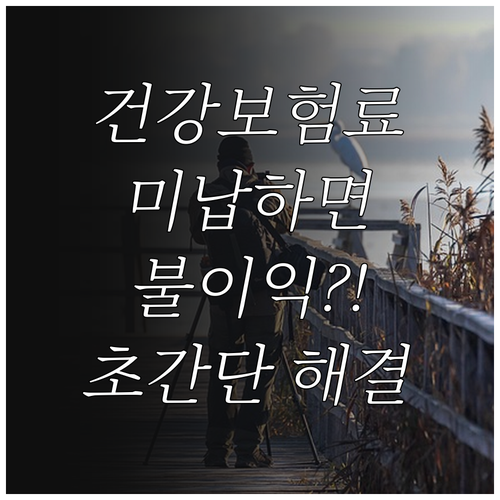 건강보험료 미납, 불이익 막는 가장 ..