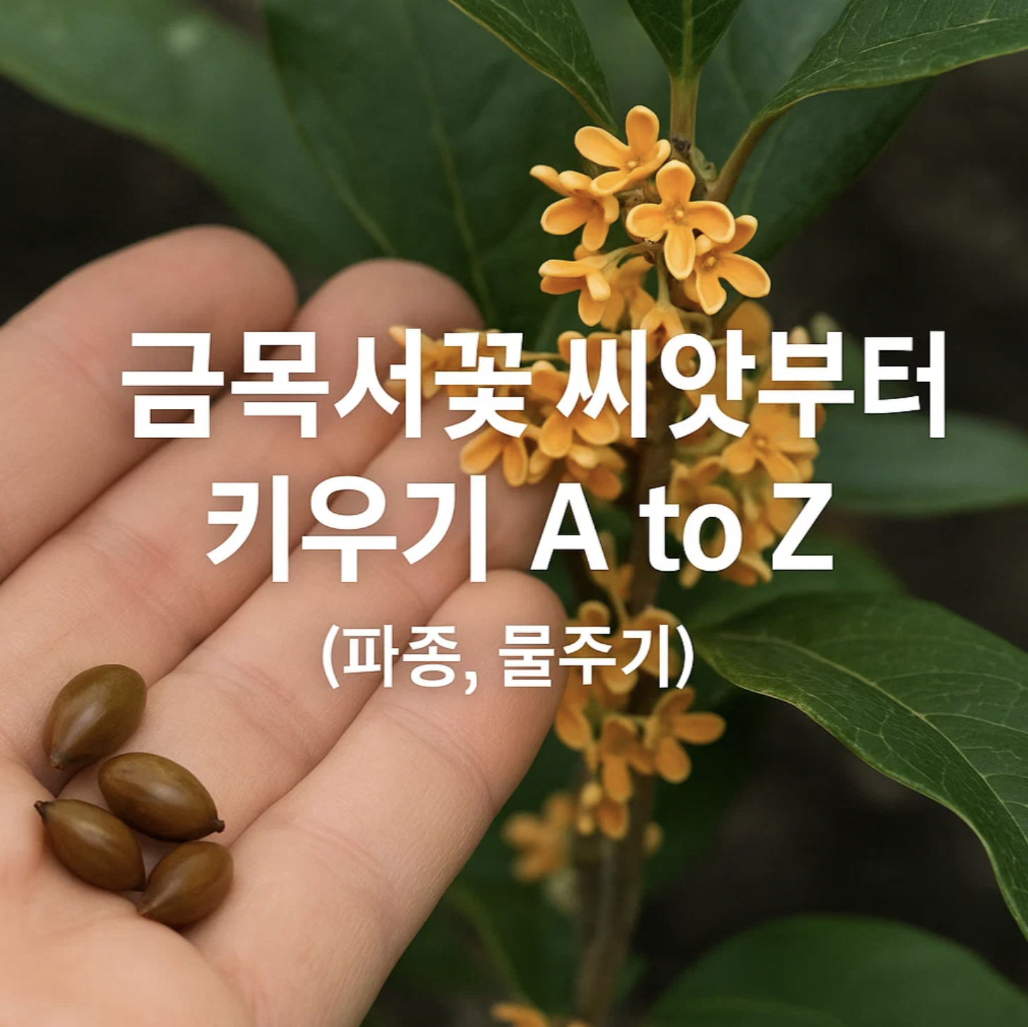 금목서꽃 씨앗부터 키우기 A to Z (파종, 물주기)