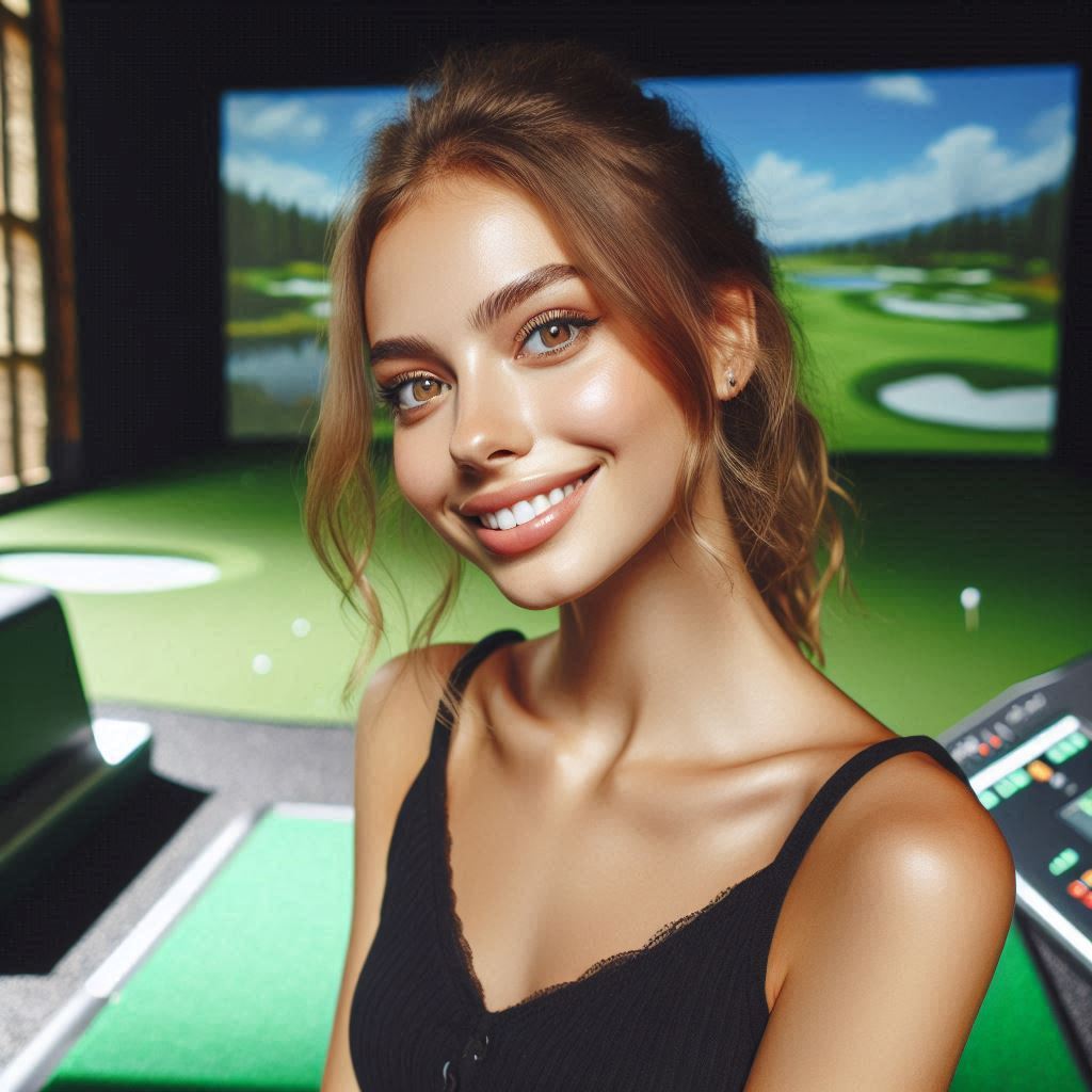 스크린골프장 배경