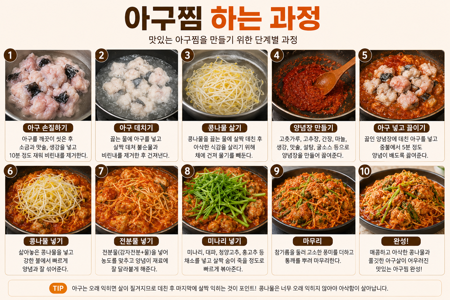 아구찜 하는 과정