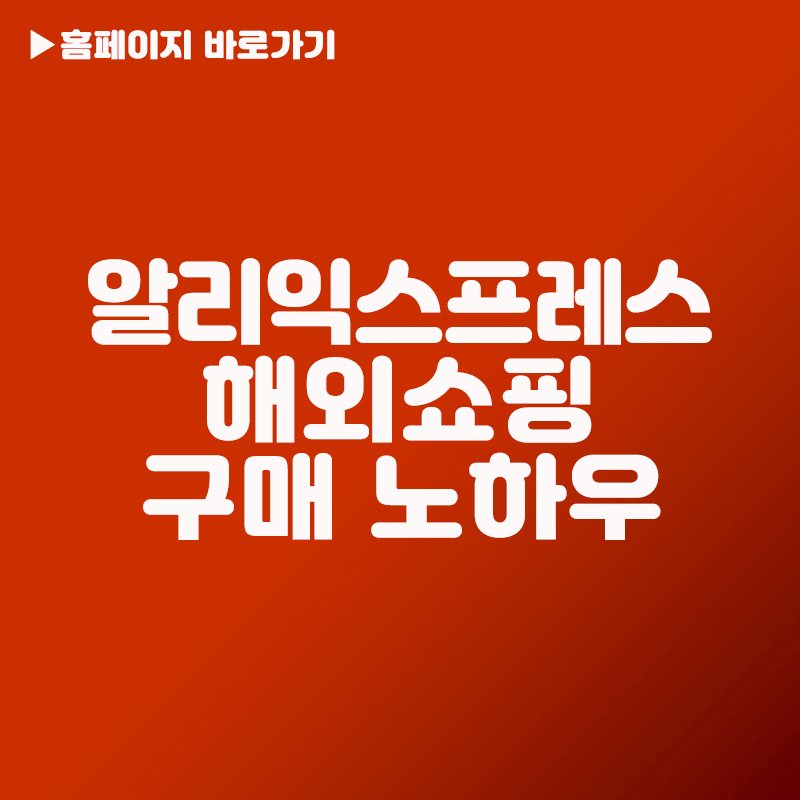 알리익스프레스 해외쇼핑