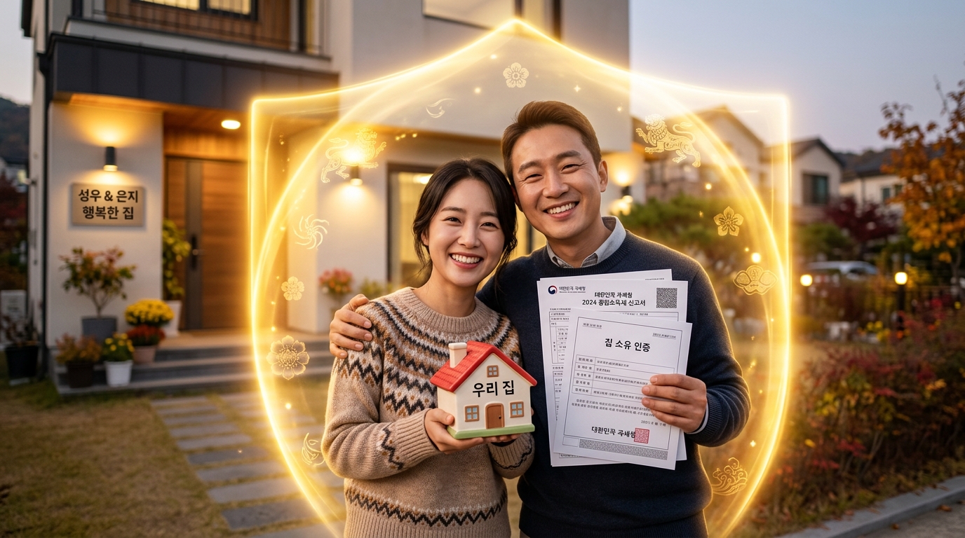 2026년 종부세 절세 방법을 활용하여 세금 폭탄을 방어하는 부부의 모습