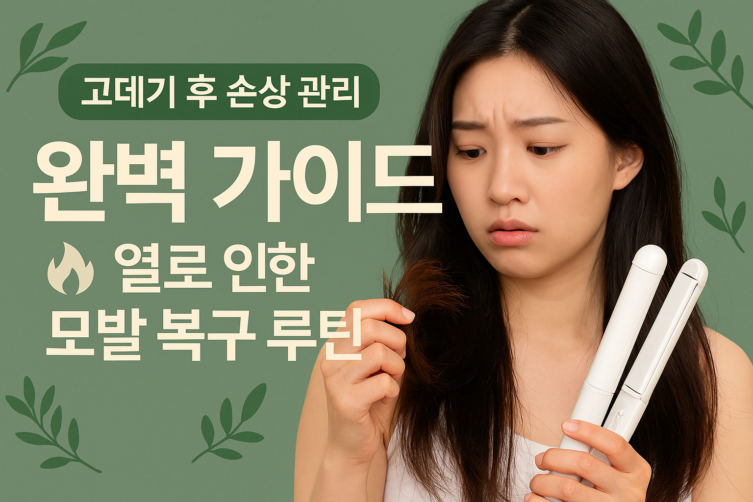 고데기 후 손상 관리